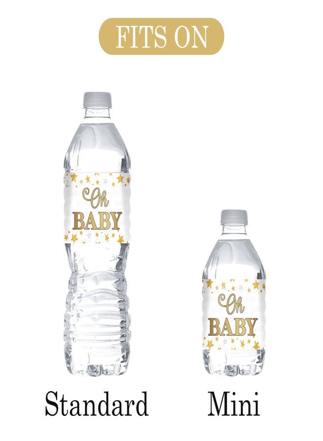 MonMon & Craft Oh Baby Water Bottle Stickers/Gender Reveal Bottle Wrappers/Baby Shower/Welcome Baby/Baby 1st Birthday Party Water Labels Supplies Waterproof (Set of 32) - Image 3